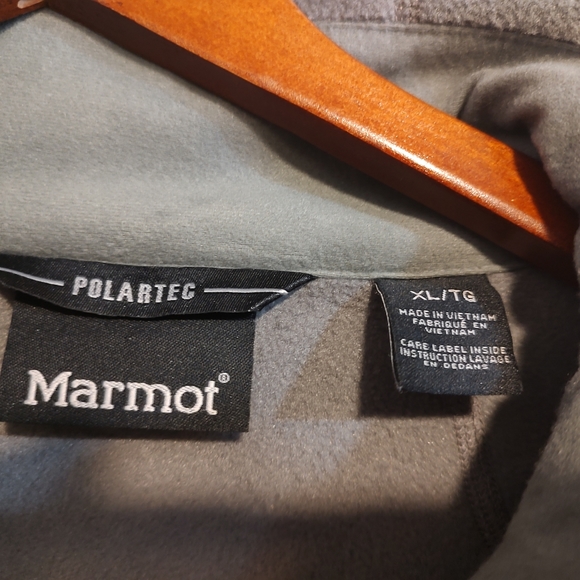 Men's Marmot Polartec fleece jacket in Excellent used condition Size XL Gray - Picture 3 of 3